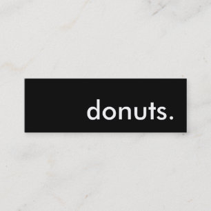 doughnuts. mini business card