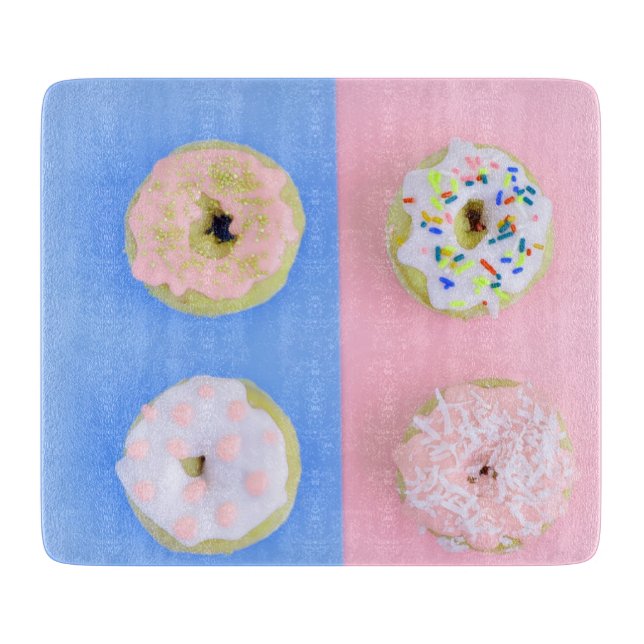Doughnuts pastel cutting board (Front)
