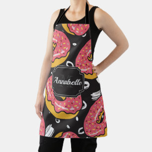 Doughnuts Pattern Apron