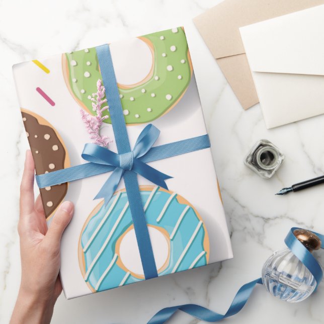 Doughnuts Pattern  Wrapping Paper (Gifting)