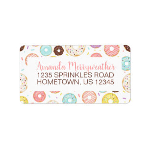 Doughnuts Return Address Labels
