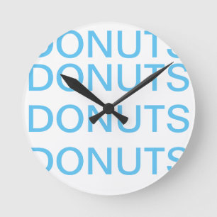 doughnuts round clock
