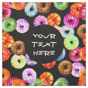 Doughnuts seamless pattern + your backgr. & ideas fabric