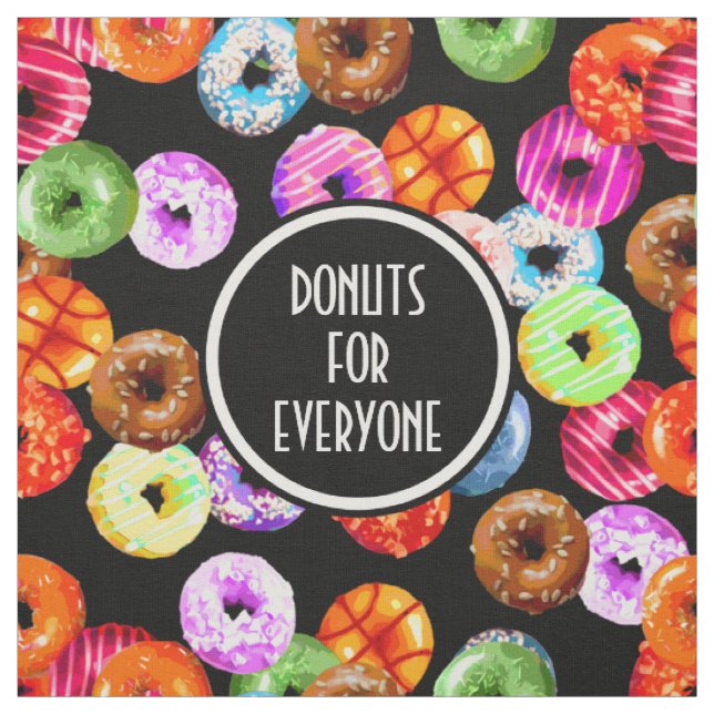 Doughnuts seamless pattern + your backgr. & ideas fabric (Swatch)