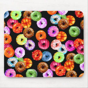 Doughnuts seamless pattern + your backgr. & ideas mouse mat