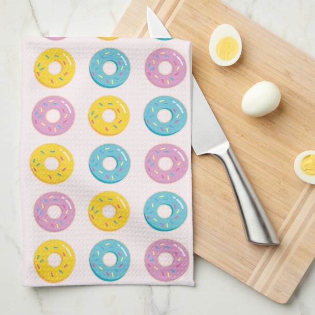 Doughnuts Tea Towel (Quarter Fold)