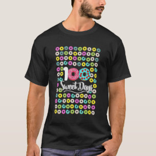 Doughnuts Teacher Team Staff Happy 100 Days Of Sch T-Shirt