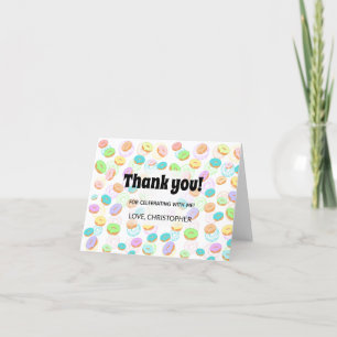 Doughnuts Thank you card