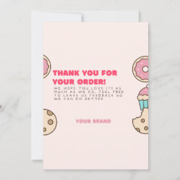 Doughnuts Thank You Cards Small Business