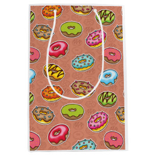 Doughnuts Throw Pillow Medium Gift Bag