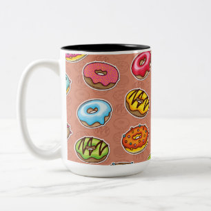 Doughnuts Two-Tone Coffee Mug