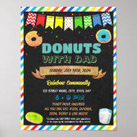 Doughnuts with dad fundraiser event template