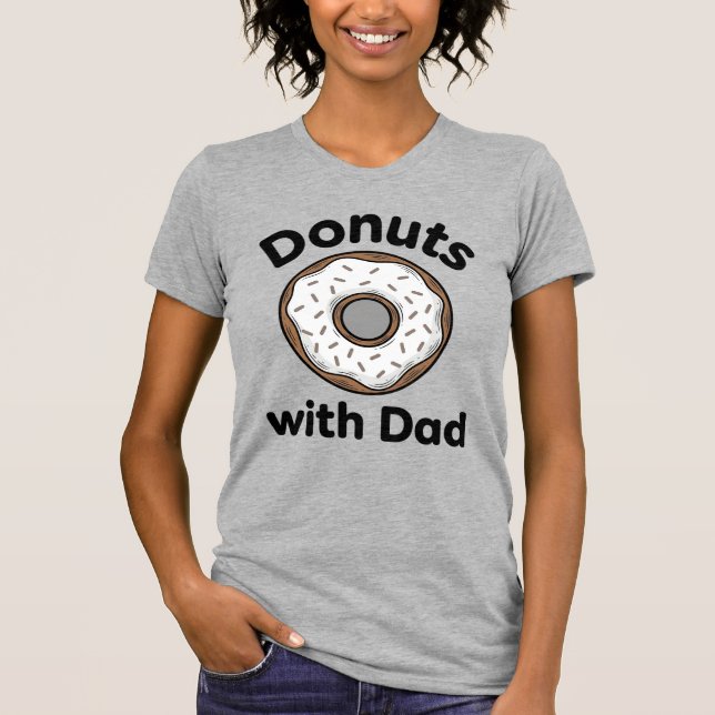 Doughnuts With Dad Vintage Doughnut Shirt Design_1 (Front)