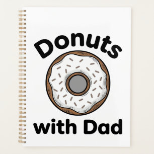 Doughnuts With Dad Vintage Doughnut Shirt Design_1 Planner