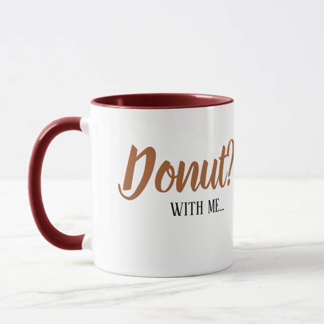 doughnuts with me mug (Left)