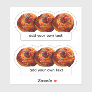 Doughnuts With Sprinkles Add Your Own Text Custom 