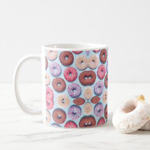 Doughnuts With Sprinkles Pattern Coffee Mug
