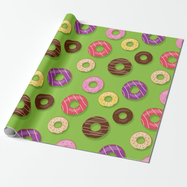 Doughnuts Wrapping Paper (Unrolled)
