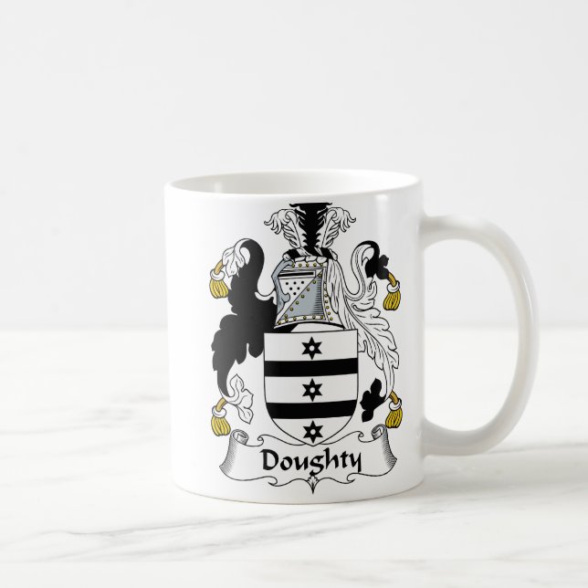 Doughty Family Crest Coffee Mug (Right)