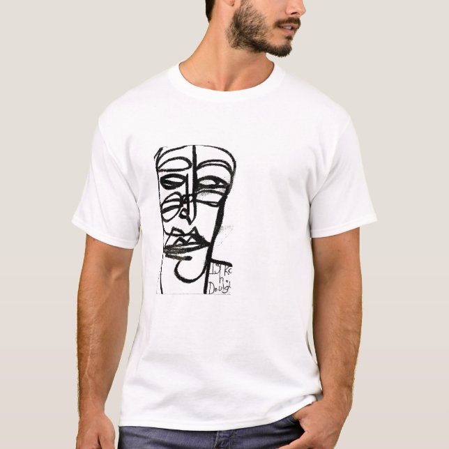 Dougi Original (black & white) T-Shirt (Front)