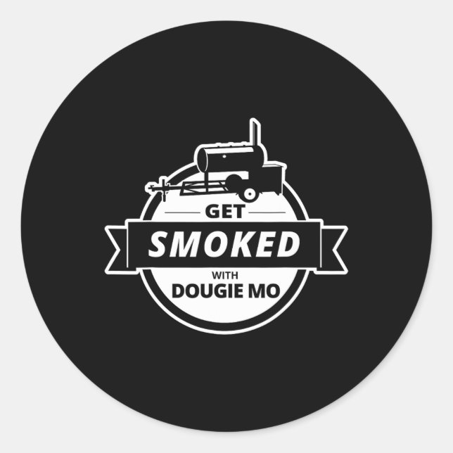 Dougie Mo Bbq Catering Exclusive Custom Clothing G Classic Round Sticker (Front)