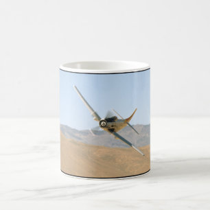Douglas AD-1 Skyraider, Banking Left_WWII Planes Coffee Mug