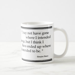 Douglas Adams Travel Quotes Coffee Mug