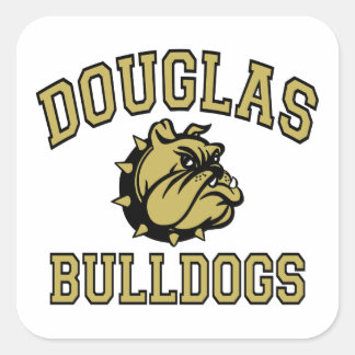 Douglas Bulldogs Square Sticker