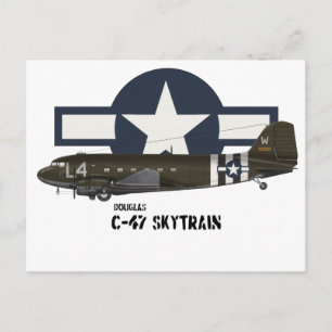 Douglas C-47 Skytrain Postcard