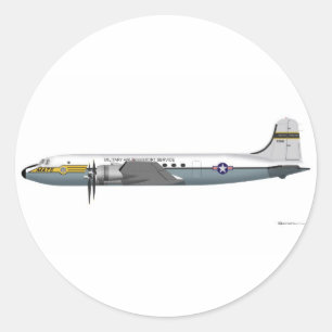 Douglas C-54 Skymaster Classic Round Sticker