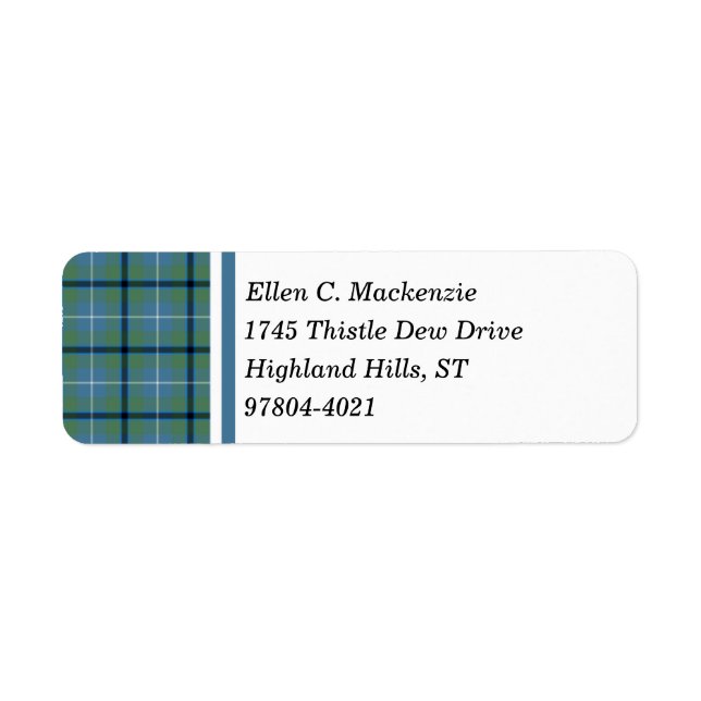 Douglas Clan Ancient Light Blue Tartan (Front)