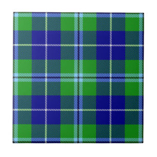 Douglas Clan Hunting Tartan Plaid Pattern Tile