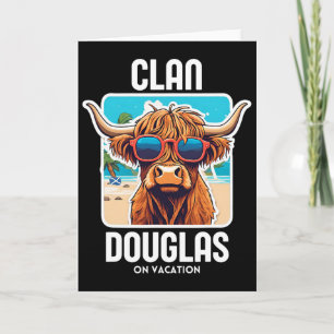 Douglas Clan Vacation Scottish Family Name Party Card