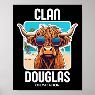 Douglas Clan Vacation Scottish Family Name Party  Poster