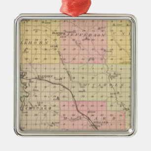 Douglas County, Nebraska Metal Tree Decoration