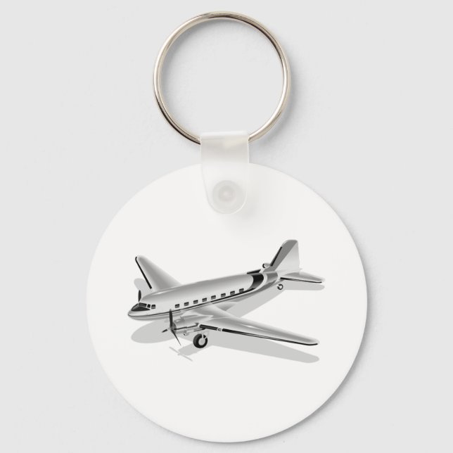 Douglas DC-3 Aeroplane Key Ring (Front)