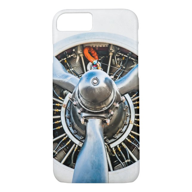 Douglas DC-3 Aircraft. Propeller Case-Mate iPhone Case (Back)