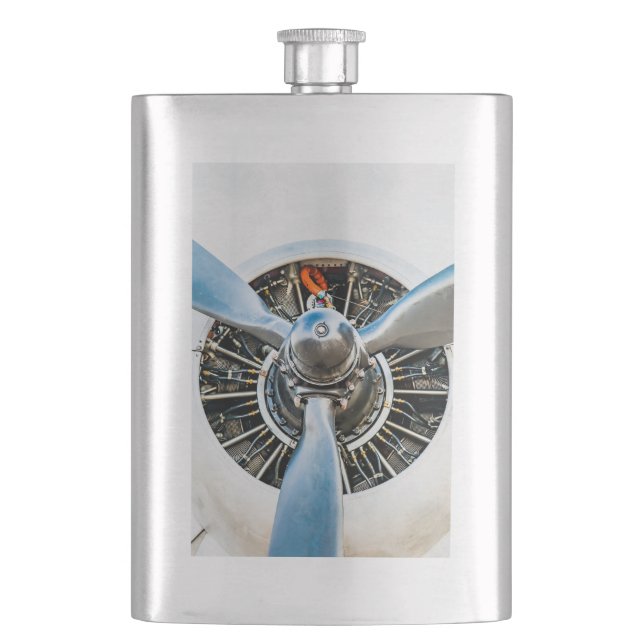 Douglas DC-3 Aircraft. Propeller Hip Flask (Front)