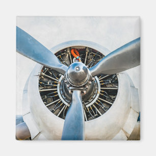 Douglas DC-3 Aircraft. Propeller Magnet