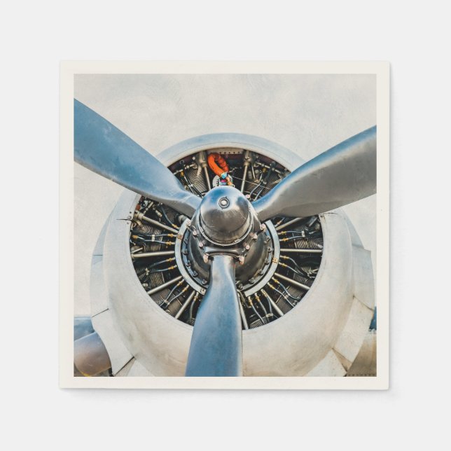 Douglas DC-3 Aircraft. Propeller Napkin (Front)
