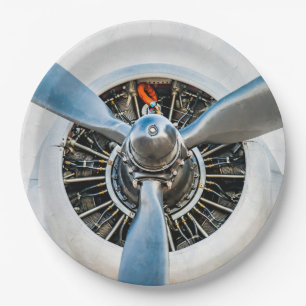 Douglas DC-3 Aircraft. Propeller Paper Plate