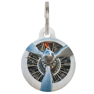 Douglas DC-3 Aircraft. Propeller Pet Tag