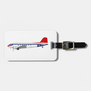 Douglas DC-3 Skytrain Northwest Airlines Luggage Tag