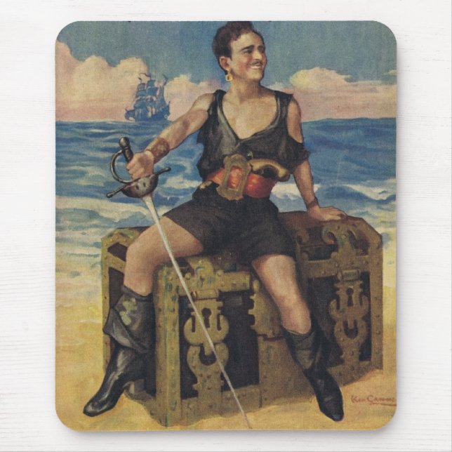 Douglas Fairbanks Black Pirate Mousepad (Front)