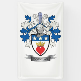 Douglas Family Crest Coat of Arms Banner