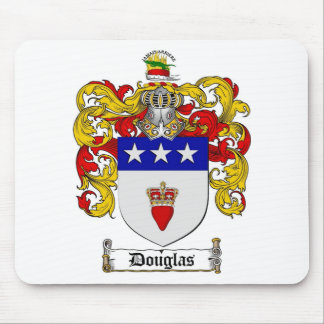 DOUGLAS FAMILY CREST -  DOUGLAS COAT OF ARMS MOUSE MAT