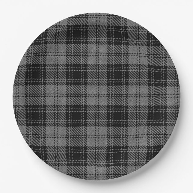 Douglas gray Tartan Paper Plate (Front)