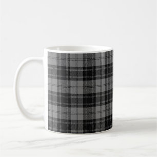 Douglas Grey Tartain Plaid Black Gray Coffee Mug
