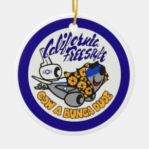 Douglas KC-10 Extender California Freestyle Ceramic Tree Decoration