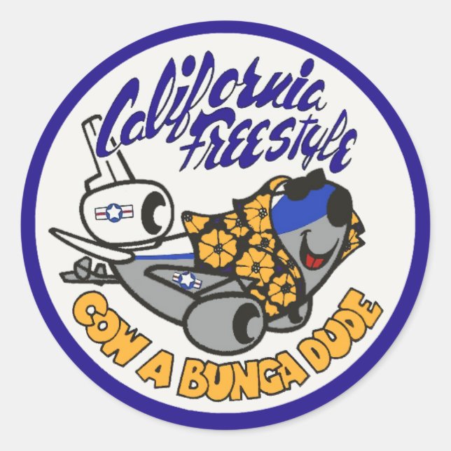 Douglas KC-10 Extender California Freestyle Classic Round Sticker (Front)